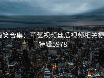 搞笑合集：草莓视频丝瓜视频相关梗 · 特辑5978