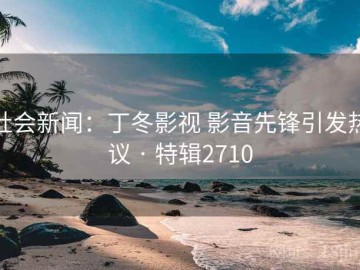 社会新闻：丁冬影视 影音先锋引发热议 · 特辑2710
