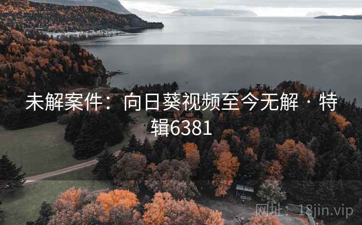 未解案件:向日葵视频至今无解 · 特辑6381 未解案件:向日葵视频至今无解 · 特辑6381
